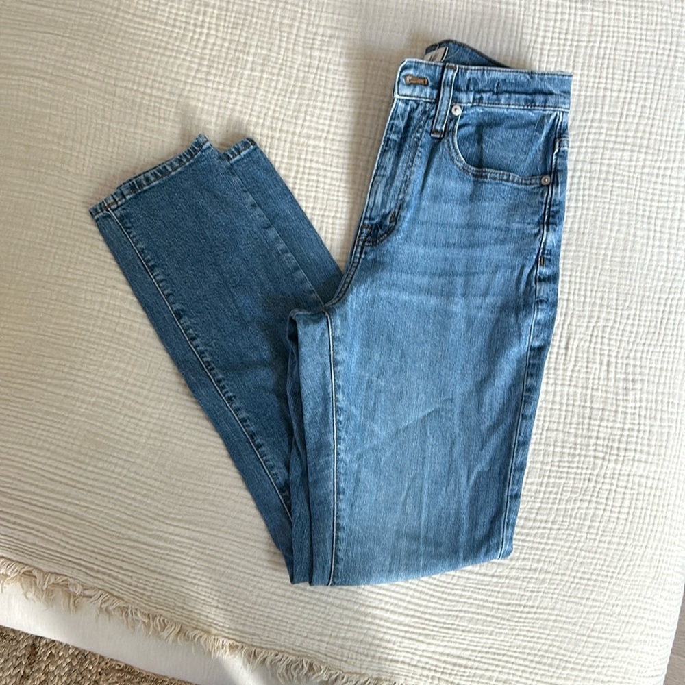 Madewell skinny jeans, the high rise, slim boy, Jean